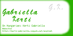 gabriella kerti business card